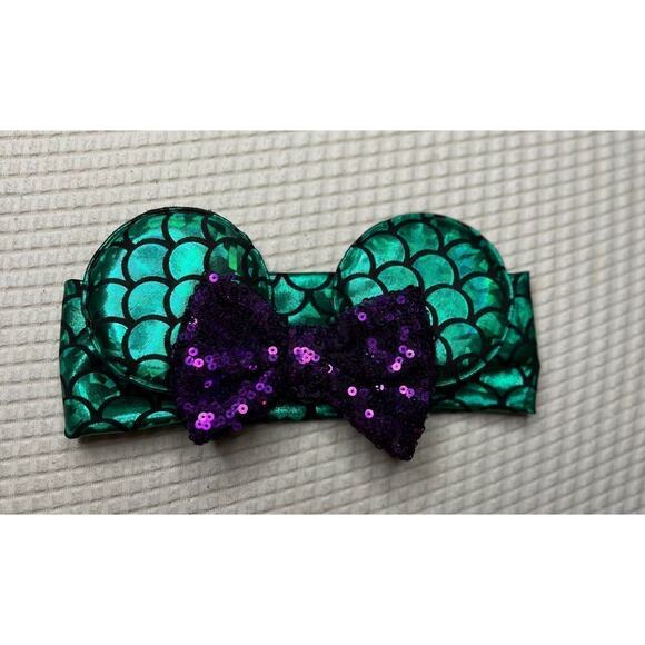 Disney Minnie Mouse ears Little Mermaid theme Baby Headband - Picture 1 of 4